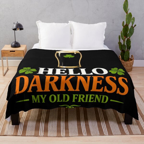 Item preview, Hello Darkness My Old Friend Funny Beer St Patricks Humor designed and sold by Daisy Grimes.