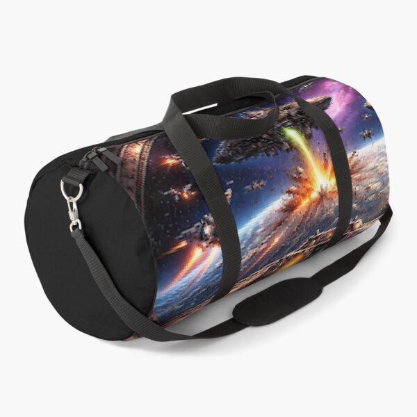 Item preview, Pixelated Earth Defender (UFO Descender) designed and sold by NubesDesignCH.