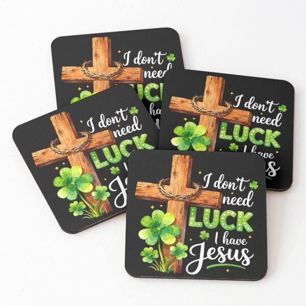 Item preview, I Dont Need Luck I Have Jesus Christian St Patricks Day Shirt designed and sold by Daisy Grimes.