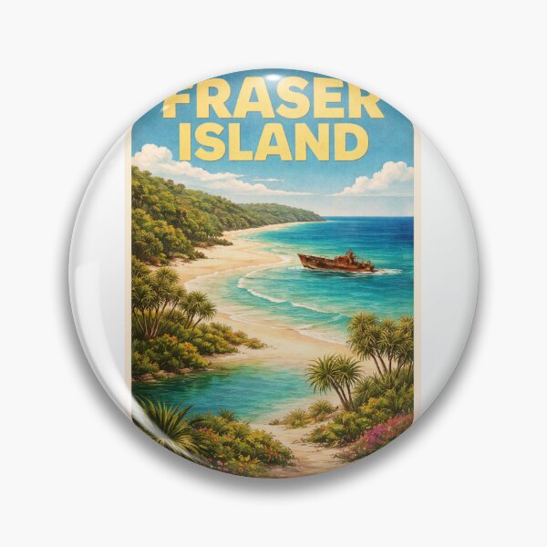 Item preview, Fraser Island Queensland Australia Great Sandy National Park Seventy Five Mile Beach Shipwreck Coast Tropical Coral Sea Shoreline designed and sold by Aryabek.