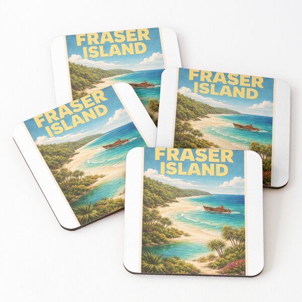 Item preview, Fraser Island Queensland Australia Great Sandy National Park Seventy Five Mile Beach Shipwreck Coast Tropical Coral Sea Shoreline designed and sold by Aryabek.
