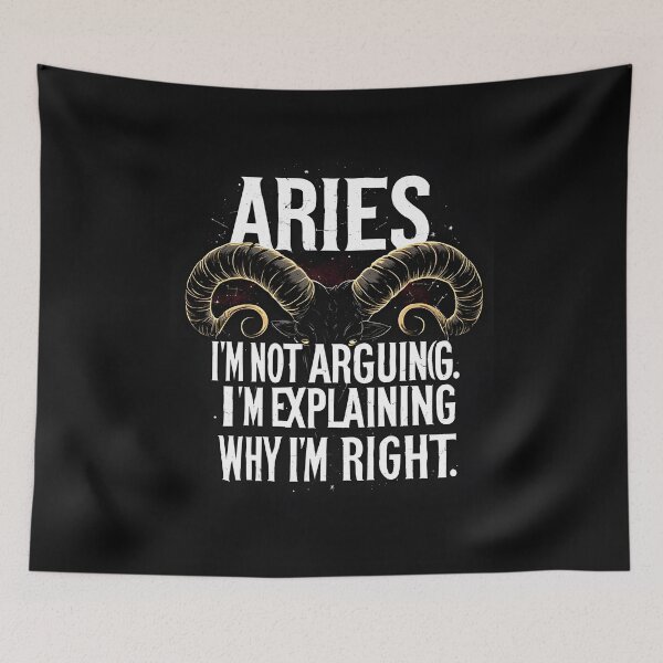 Item preview, Funny Aries Zodiac Gift I'm Explaining Why I'm Right designed and sold by owi-art.