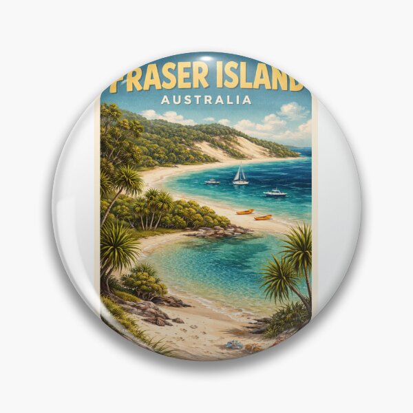 Item preview, Fraser Island Queensland Australia Great Sandy National Park Coastal Dunes Coral Sea Hervey Bay K'gari Tropical Shoreline designed and sold by Aryabek.