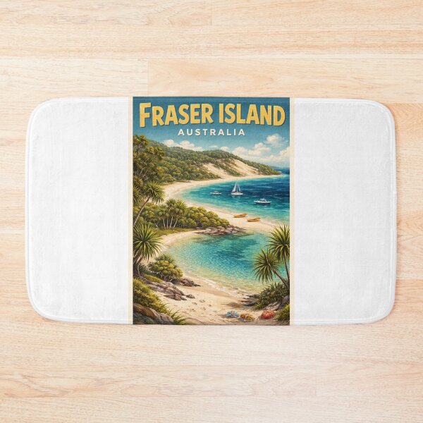 Item preview, Fraser Island Queensland Australia Great Sandy National Park Coastal Dunes Coral Sea Hervey Bay K'gari Tropical Shoreline designed and sold by Aryabek.