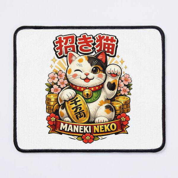 Item preview, Kawaii Spring Sakura Maneki Neko Lucky Cat designed and sold by SakuraMarket26.