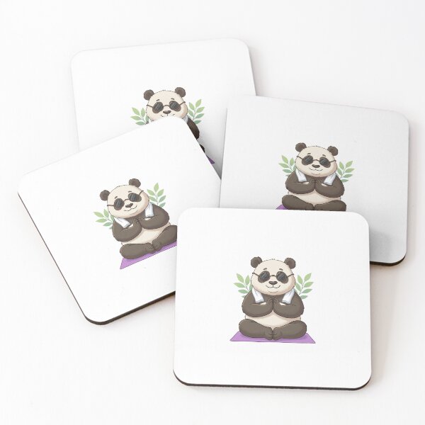 Item preview, Cute Panda Yoga Lotus Pose - Funny Kawaii Illustration designed and sold by teddy815.