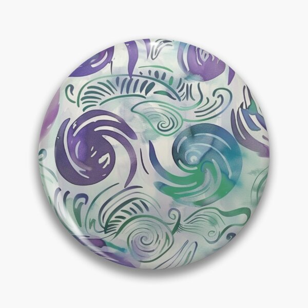 Item preview, New Zealand Māori Paua Pattern Koru Design 861 designed and sold by GrinGalore.