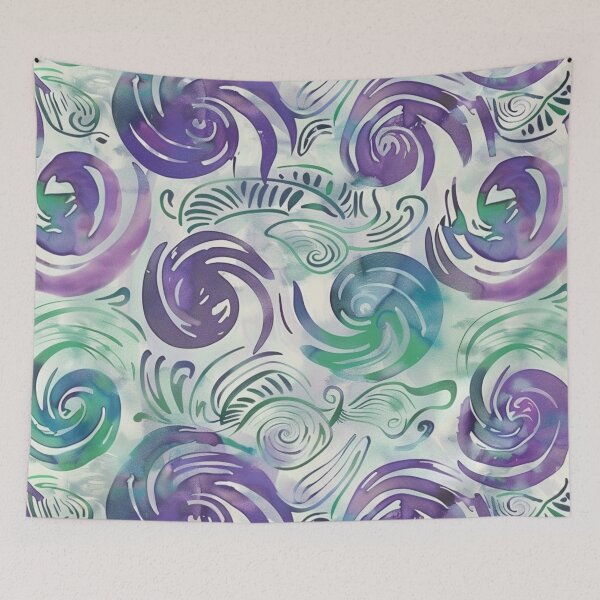 Item preview, New Zealand Māori Paua Pattern Koru Design 861 designed and sold by GrinGalore.