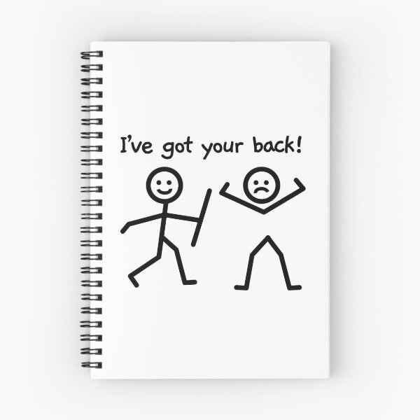 Item preview, I've Got Your Back Funny Stick Figure Humor designed and sold by SassyYetClassy.