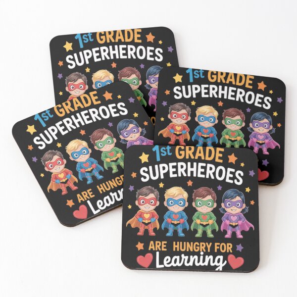 Item preview, 1st Grade Superheroes Are Hungry For Learning Back to School designed and sold by mandiana.