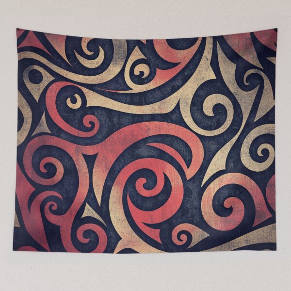 Item preview, New Zealand Māori Paua Pattern Koru Design 863 designed and sold by GrinGalore.