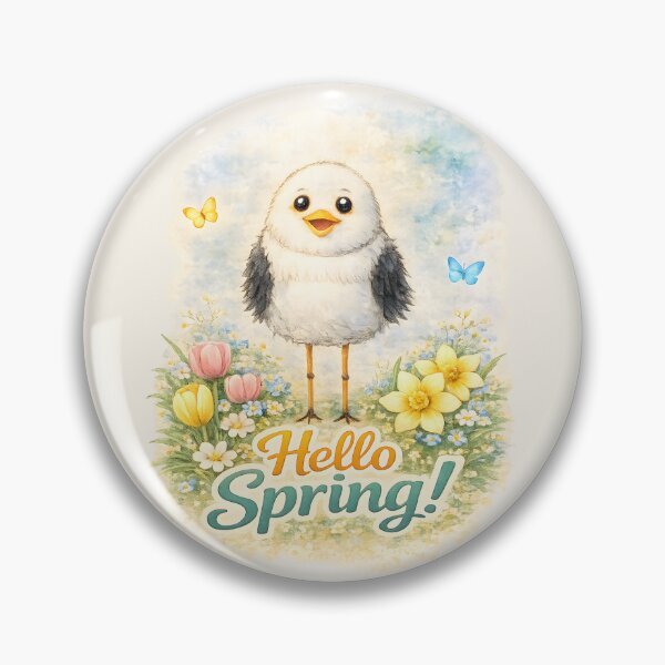 Item preview, Cute Spring Bird – Hello Spring Watercolor Illustration designed and sold by blankTeeShirt.