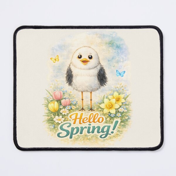 Item preview, Cute Spring Bird – Hello Spring Watercolor Illustration designed and sold by blankTeeShirt.