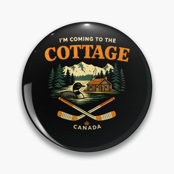 Item preview, Im Coming to The Cottage Canadian Loon Cottage Life Design designed and sold by horacehughes.