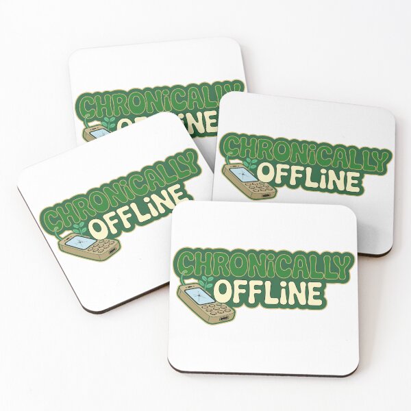 Item preview, Chronically Offline Digital Detox Retro Aesthetic Art designed and sold by PixelWaveBD.