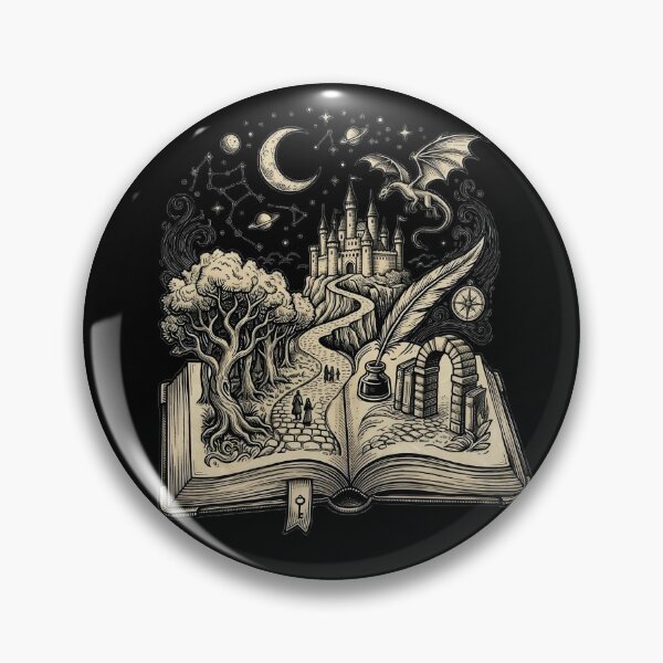 Item preview, Fantasy Book World Illustration | Magical Storybook Castle and Dragon Art designed and sold by GRYFFWEAR.