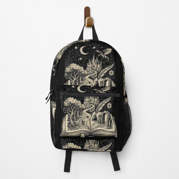 Item preview, Fantasy Book World Illustration | Magical Storybook Castle and Dragon Art designed and sold by GRYFFWEAR.