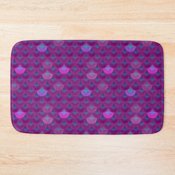 Item preview, Purple-Blue Fish scale Pattern designed and sold by The Frog Pond Arts.