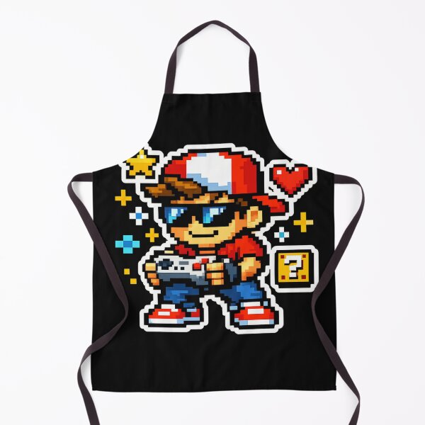 Item preview, Retro Pixel Gamer Boy Sticker – Cute 8 Bit Gaming Character With Controller designed and sold by irfanshikh.