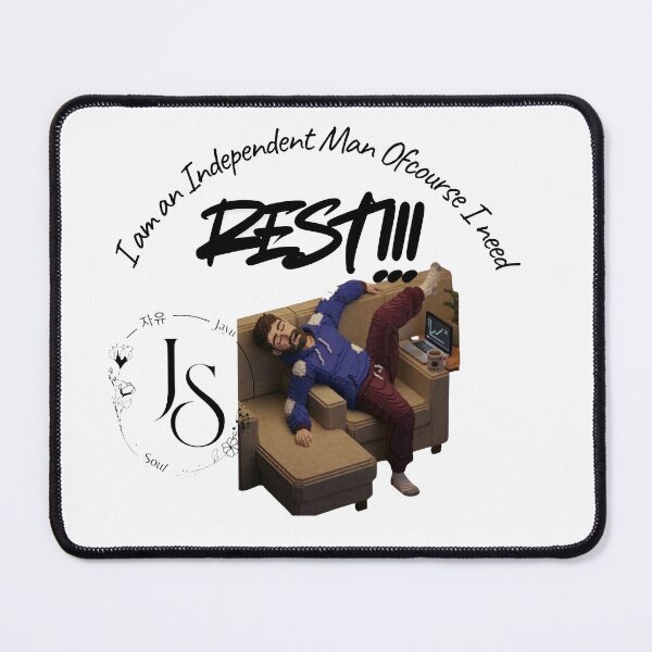 Item preview, Independent man Who Needs rest Relatable Self-Care Art designed and sold by JayuSoul 자유Soul.