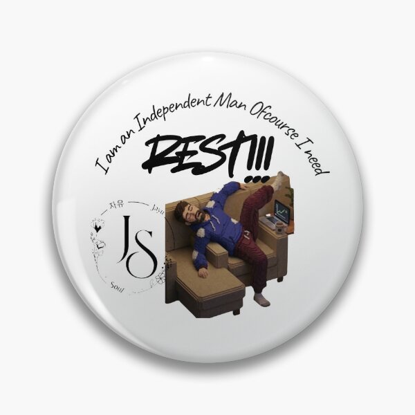 Item preview, Independent man Who Needs rest Relatable Self-Care Art designed and sold by JayuSoul 자유Soul.