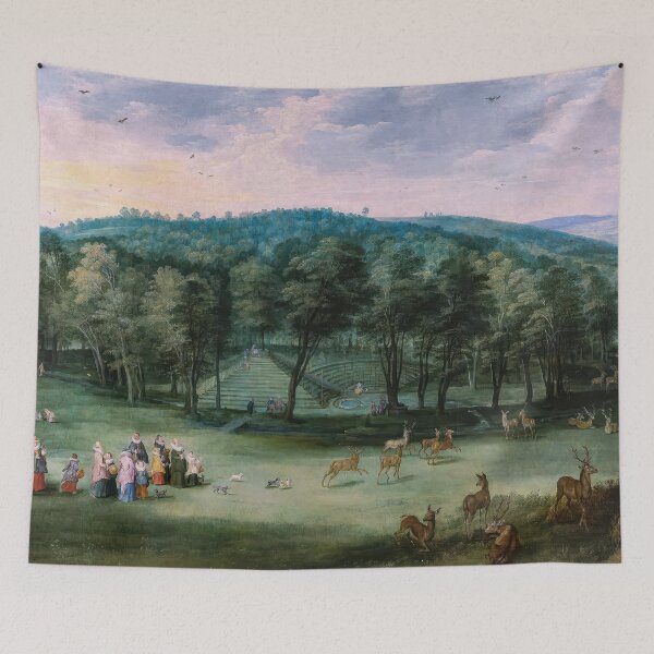 Item preview, Jan Brueghel Infanta Isabel Clara Eugenia Mariemont Park designed and sold by TheSoulOfArt.