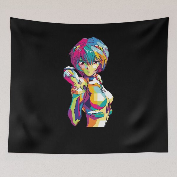 Item preview, Rei Ayanami Evangelion Wpap Pop Art designed and sold by sandrahofer-art.