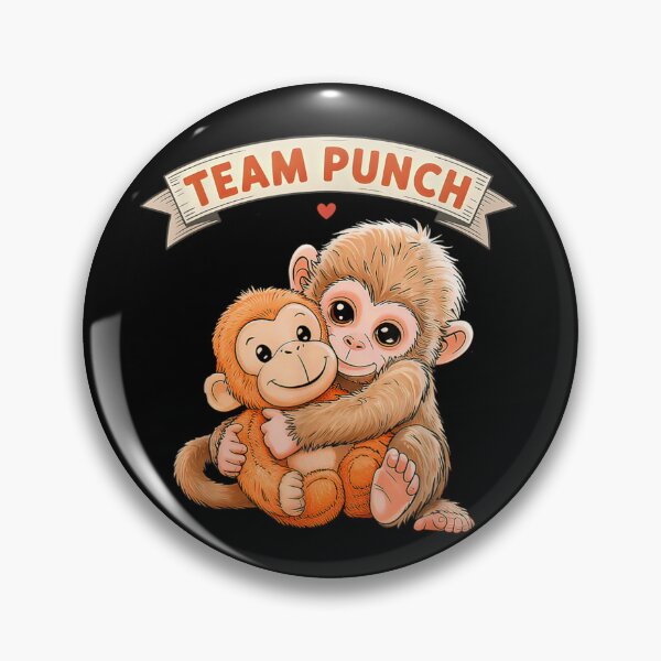 Item preview, Team Punch Cute Monkey Hug Funny Friendship Animal Graphic designed and sold by Phil Ben.