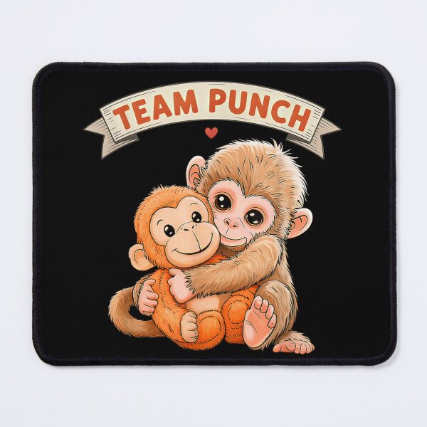 Item preview, Team Punch Cute Monkey Hug Funny Friendship Animal Graphic designed and sold by Phil Ben.