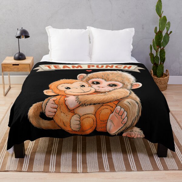 Item preview, Team Punch Cute Monkey Hug Funny Friendship Animal Graphic designed and sold by Phil Ben.