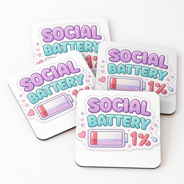Item preview, Social Battery 1% Introvert designed and sold by PriyankaSonara.