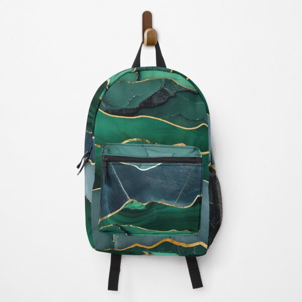 Item preview, Emerald Agate Marble with Gold Lines – Green Gold Mineral Structure Design designed and sold by CosmicGlyph.