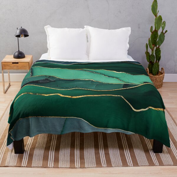 Item preview, Emerald Agate Marble with Gold Lines – Green Gold Mineral Structure Design designed and sold by CosmicGlyph.