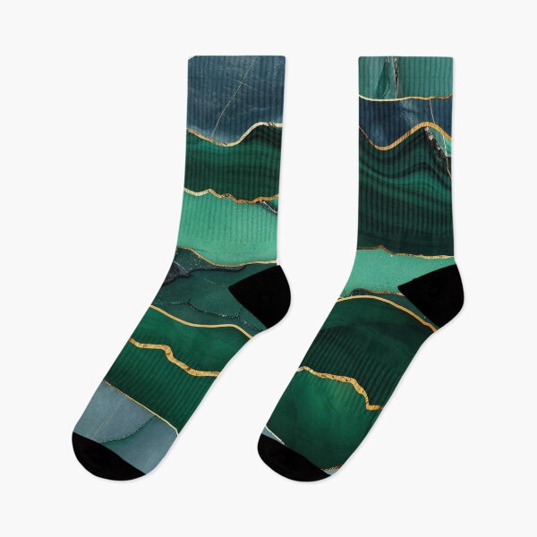 Item preview, Emerald Agate Marble with Gold Lines – Green Gold Mineral Structure Design designed and sold by CosmicGlyph.