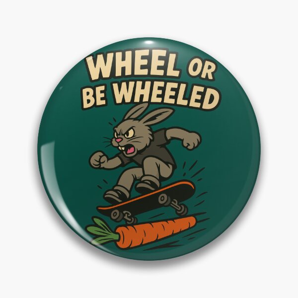 Item preview, Wheel or Be Wheeled Skateboarding Bunny  designed and sold by SillyPawsStudio.
