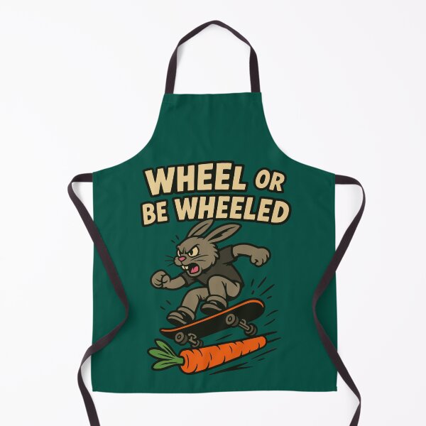 Item preview, Wheel or Be Wheeled Skateboarding Bunny designed and sold by SillyPawsStudio.