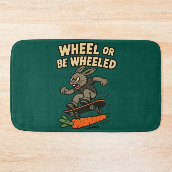 Item preview, Wheel or Be Wheeled Skateboarding Bunny  designed and sold by SillyPawsStudio.