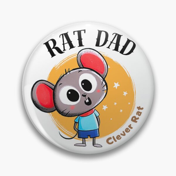 Item preview, Ray Dad Chinese Zodiac – Clever Rat Dad Illustration designed and sold by OriginalMindArt.
