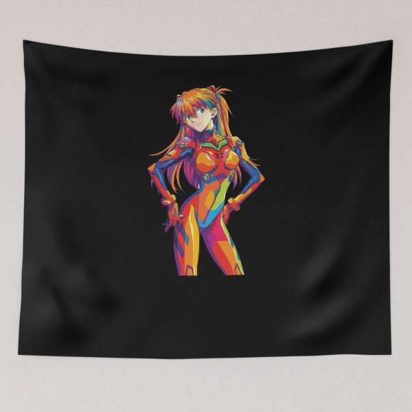 Item preview, Evangelion Asuka Langley Pop Art designed and sold by sandrahofer-art.