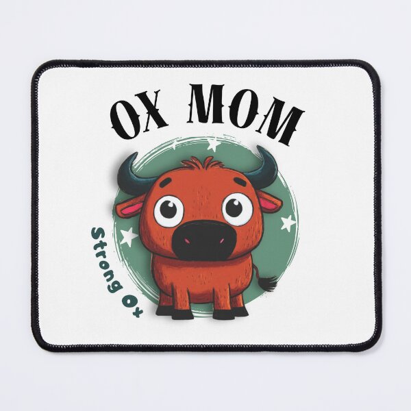 Item preview, OX Mom Chinese Zodiac –Strong OX Mom Illustration designed and sold by OriginalMindArt.