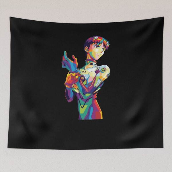 Item preview, Shinji Ikari Neon Genesis Evangelion Pop Art designed and sold by sandrahofer-art.