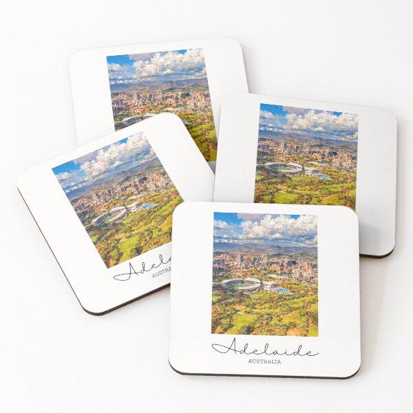 Item preview, Adelaide Skyline Stadium Hills - Vintage Souvenir designed and sold by twentytwo ART souvenir designs.