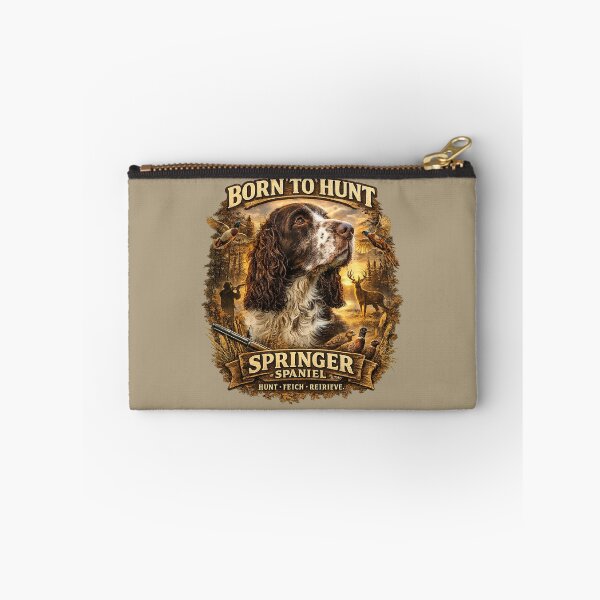 Item preview, English Springer Spaniel Hunting Dog – Born To Hunt Hunter Design designed and sold by TammyHunterArt.