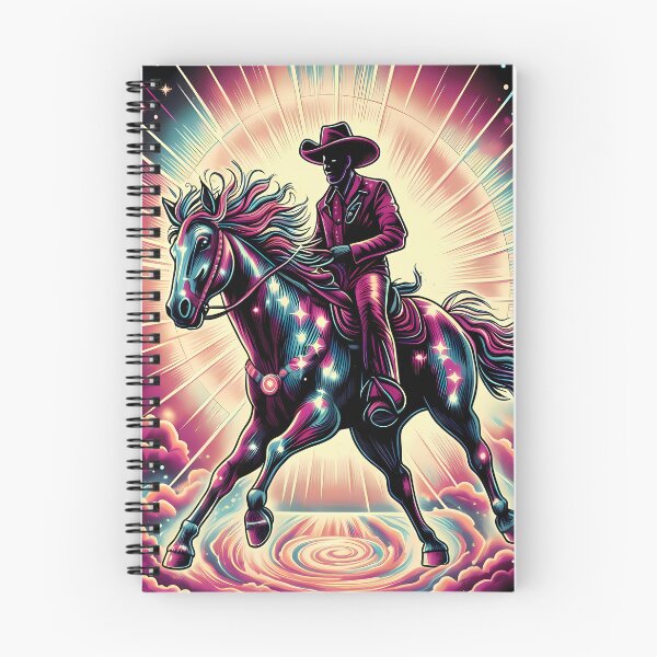 Item preview, Cosmic Cowboy Riding Through the Galaxy – Retro Space Western Design designed and sold by Art-Arcade6.
