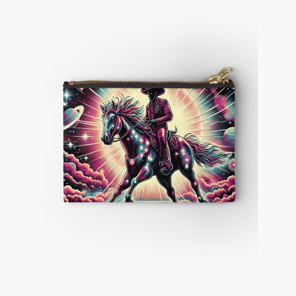 Item preview, Cosmic Cowboy Riding Through the Galaxy – Retro Space Western Design designed and sold by Art-Arcade6.