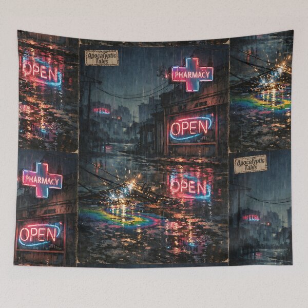 Item preview, The Neon Ghost-Grid - Apocalyptic World designed and sold by bapupa.