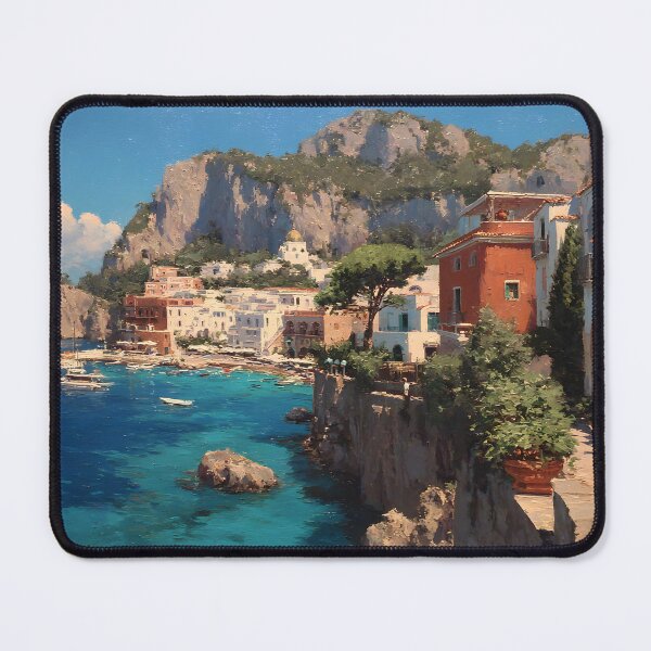Item preview, Capri Blue Sea Cliffside Village designed and sold by daila70.