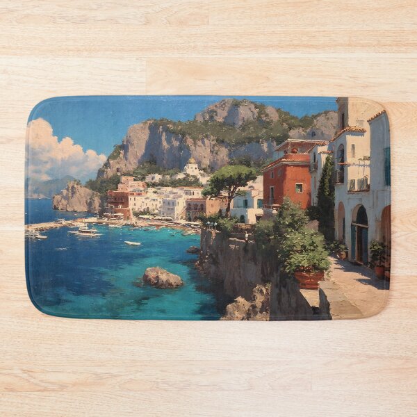 Item preview, Capri Blue Sea Cliffside Village designed and sold by daila70.