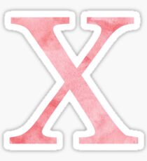Rouge Watercolor Χ Sticker