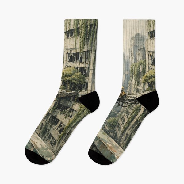 Item preview, The Overgrown High-Rise - Apocalyptic World designed and sold by bapupa.